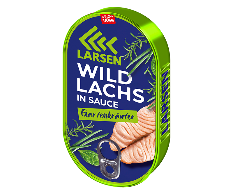 Larsen Filets Wildlachs Wild Salmon Fillets in Gartenkrauter Sauce